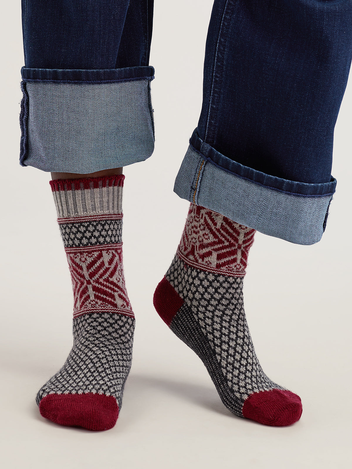 Beluga Printed Crew Socks