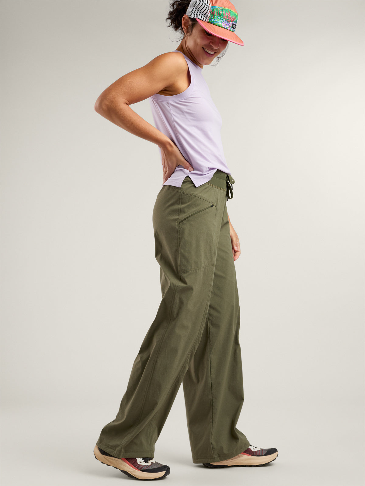 Evergreen Wide Leg Hiking Pants