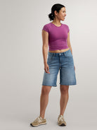 Performance Long Jean Shorts