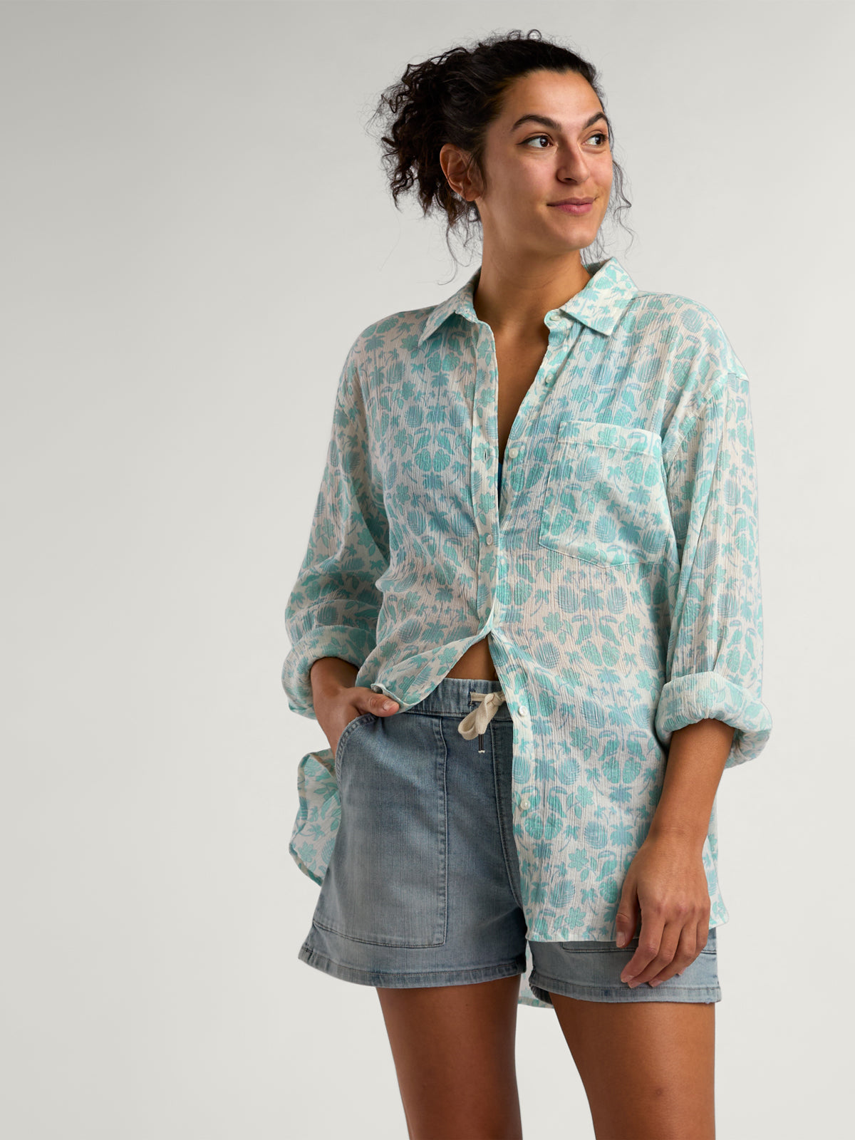 Moorea Gauze Tunic Top
