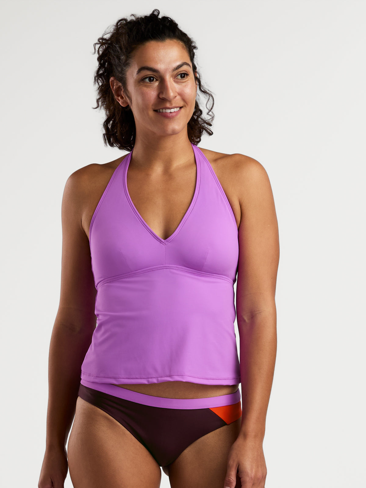Makai Halter Tankini Top - Solid