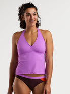Makai Halter Tankini Top - Solid