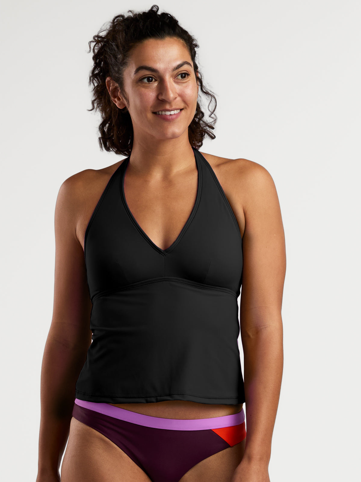 Makai Halter Tankini Top - Solid