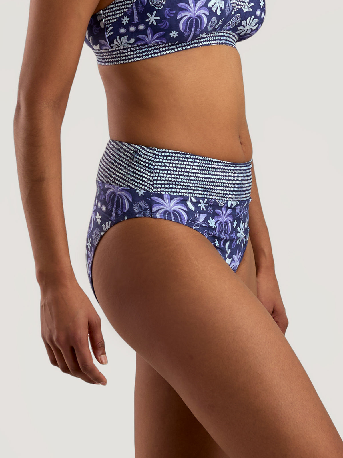 Left Coast High Rise Bikini Bottom - Meraki