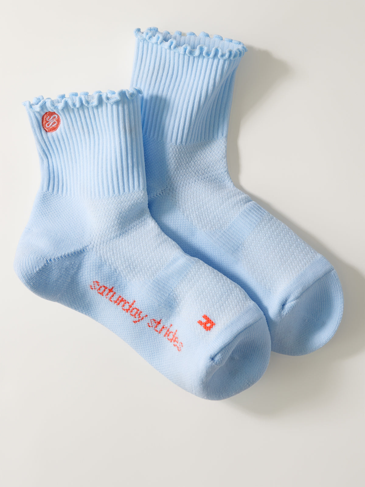 Saturday Ruffle Run Socks