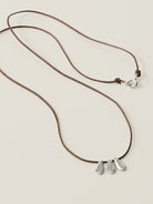 Tiny Charm Necklace - Three Petal