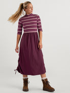 On the Move Half Sleeve Midi Dress