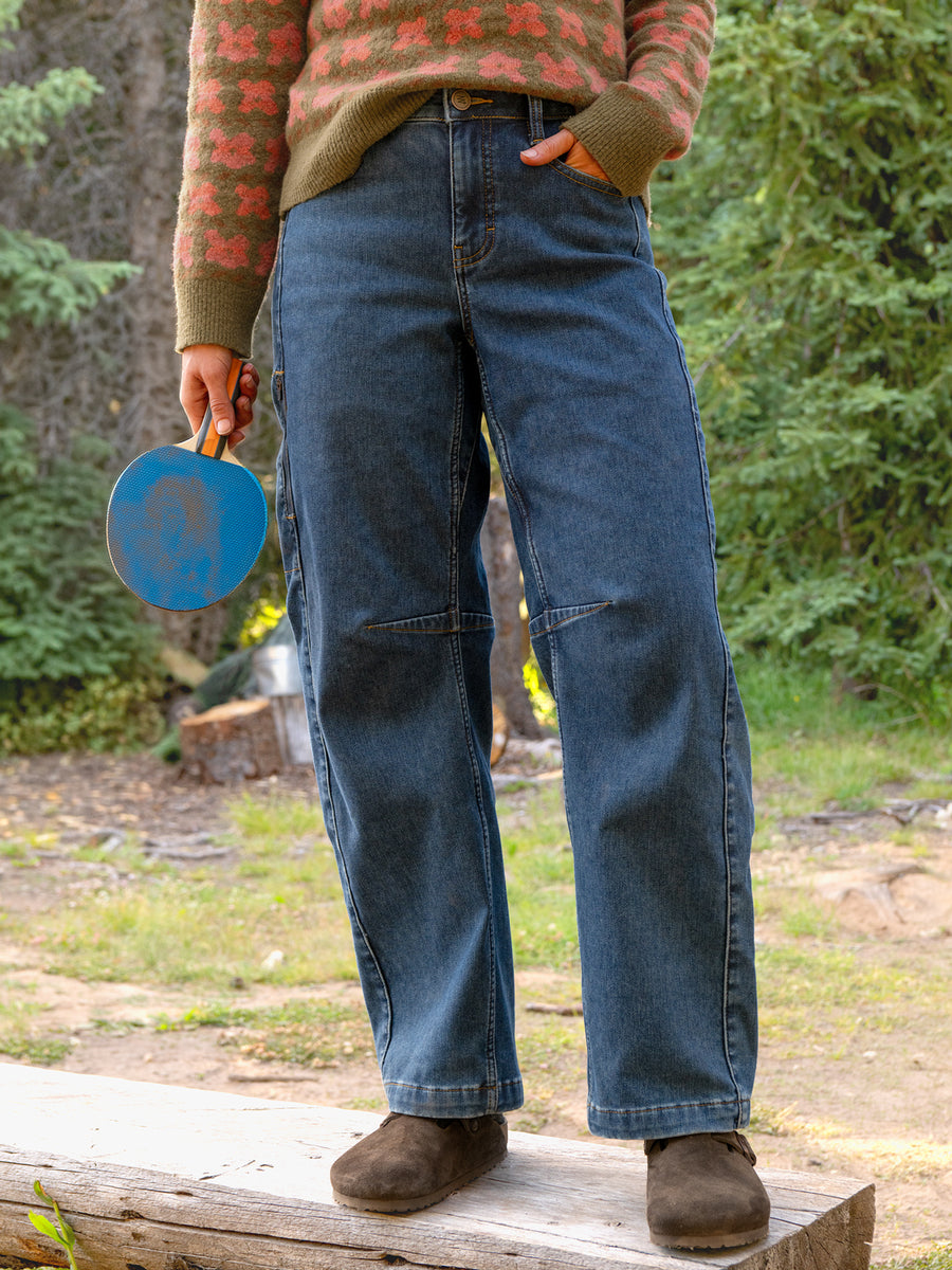Barrel Leg Winter Jeans all-groups