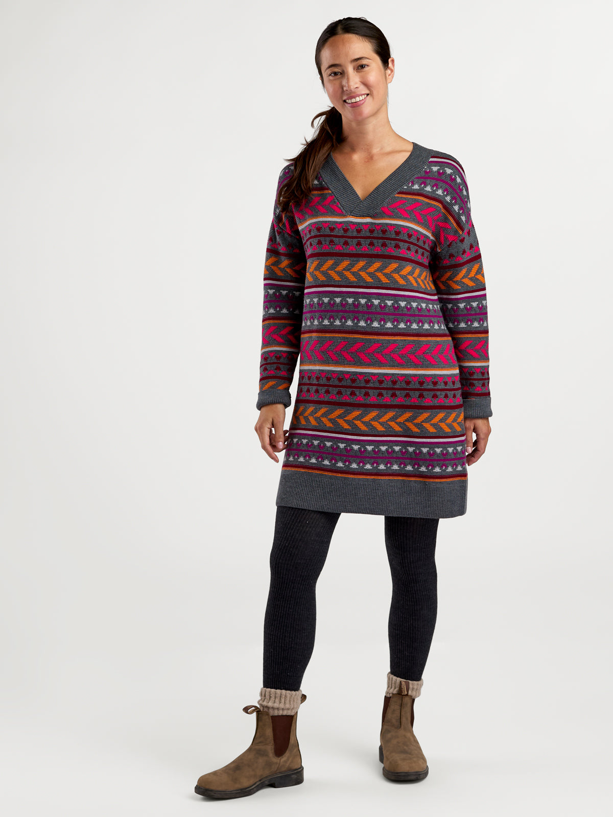 Mover Maker V Neck Dress