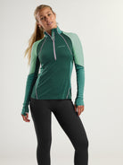 Alma Half Zip Long Sleeve Top