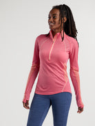 Alma Half Zip Long Sleeve Top