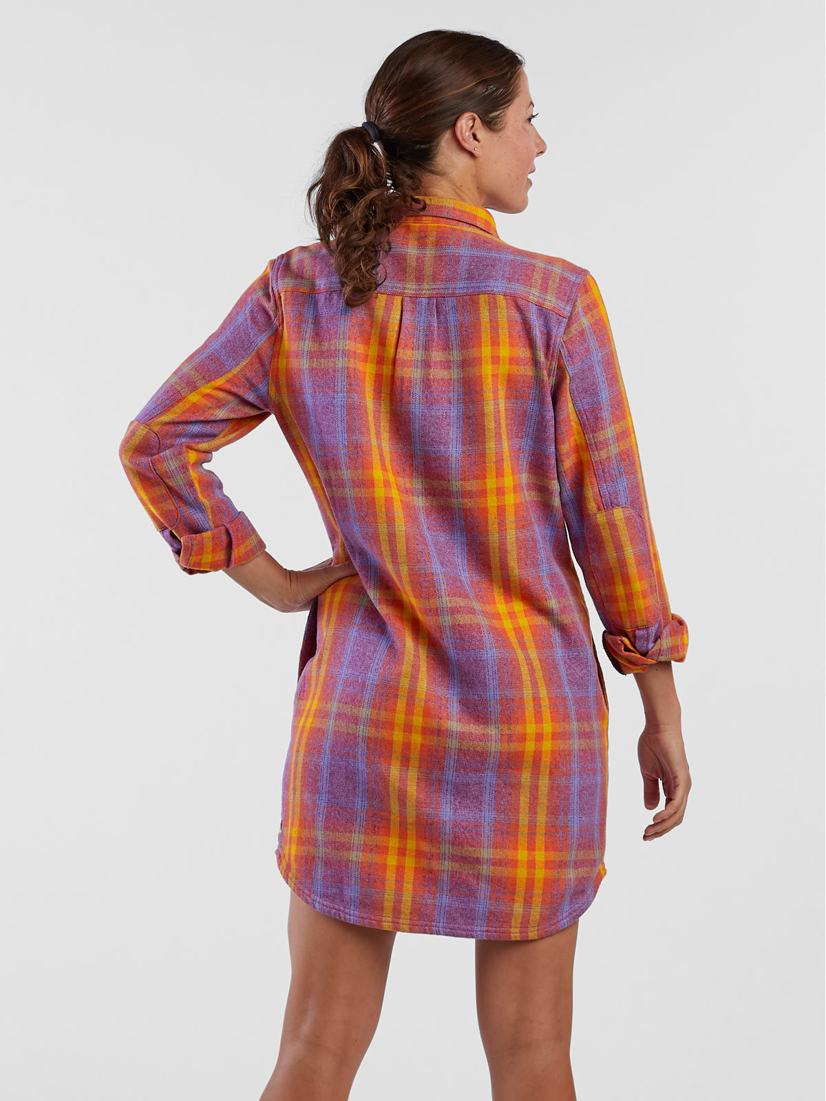 Plaiditude Flannel Shirtdress