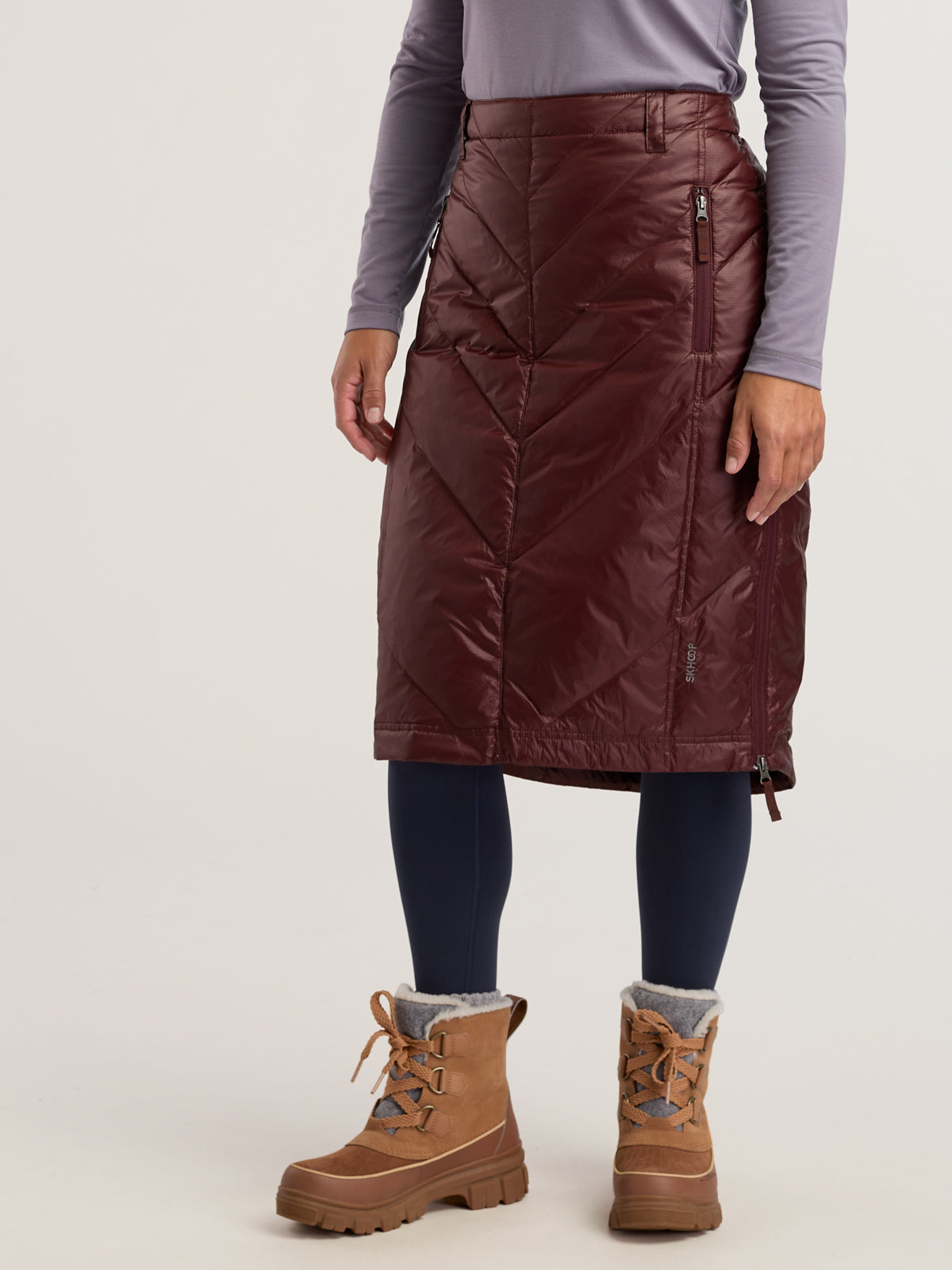 Bun Warmer Quilted Long Skirt