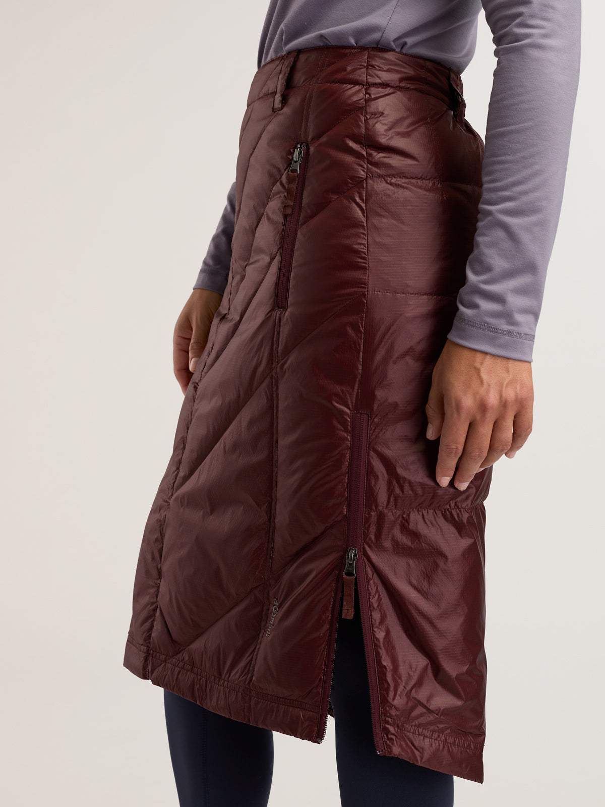 Bun Warmer Quilted Long Skirt