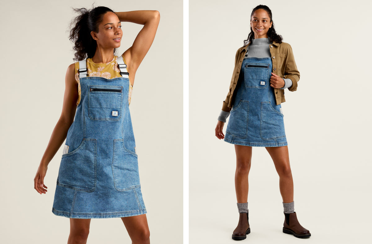 Overall dresses make layering effortless—you simply swap the base layer as the seasons change.
