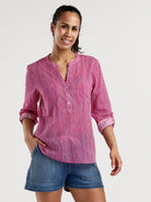 Moorea Gauze Long Sleeve Top