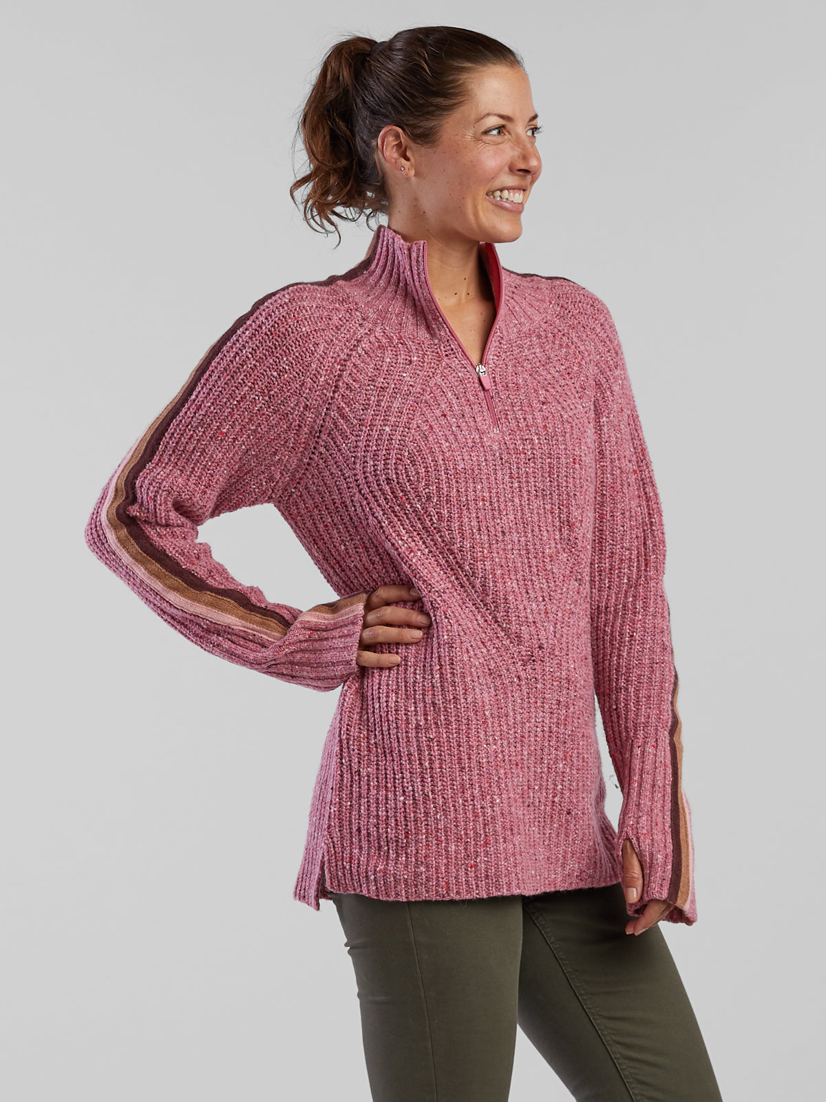 Snowcat 1/4 Zip Long Sweater