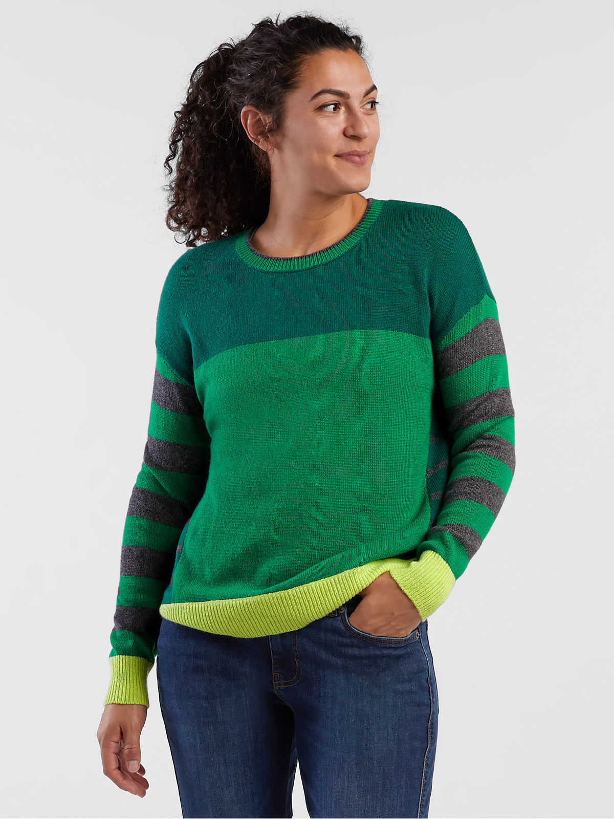 A La Mode Crew Neck Sweater