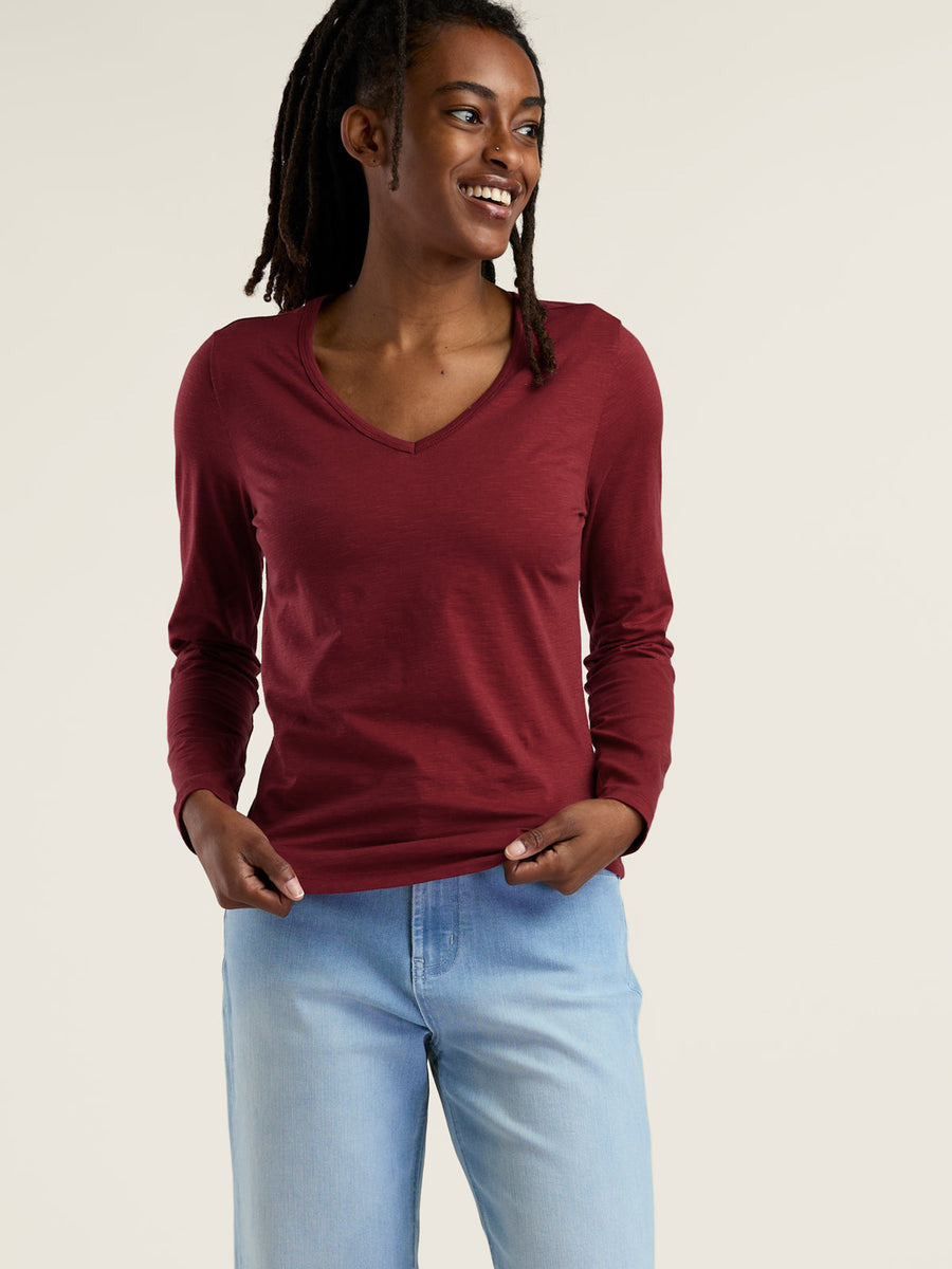 Samba V Neck Long Sleeve