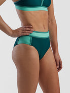 Rockaway 2.0 High Waisted Bikini Bottom - Colorblock all-groups