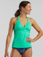 Set It And Forget It Halter Tankini Top