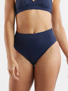 Streamline High Waisted Bikini Bottom - Solid