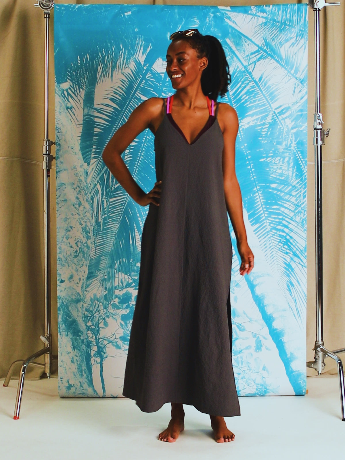 Coastal Sol Maxi Dress – Quick-Dry Swim Coverup Dress – Title Nine