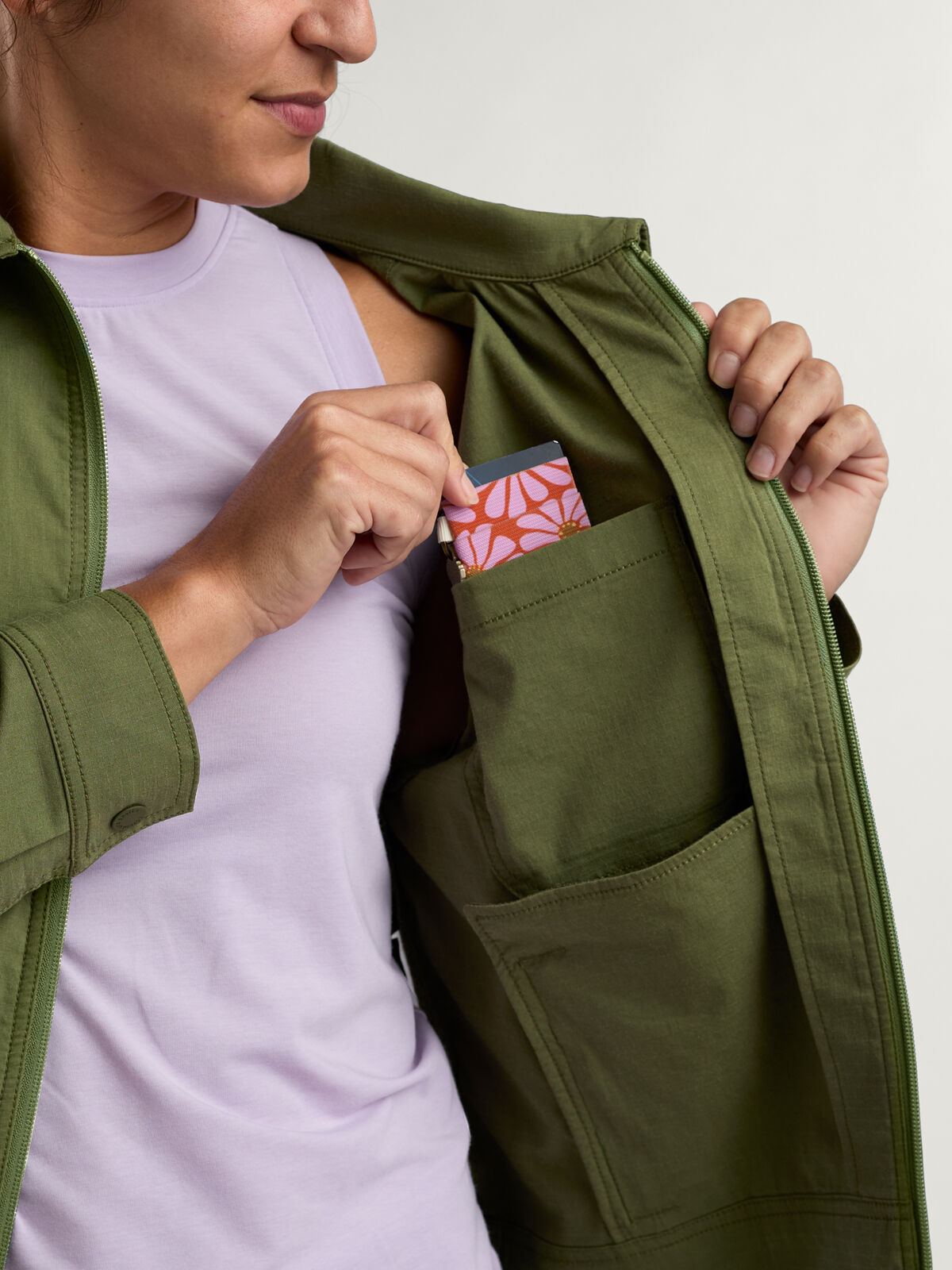 Women's Stretch Workwear Full Zip Jacket Scout | Title Nine
