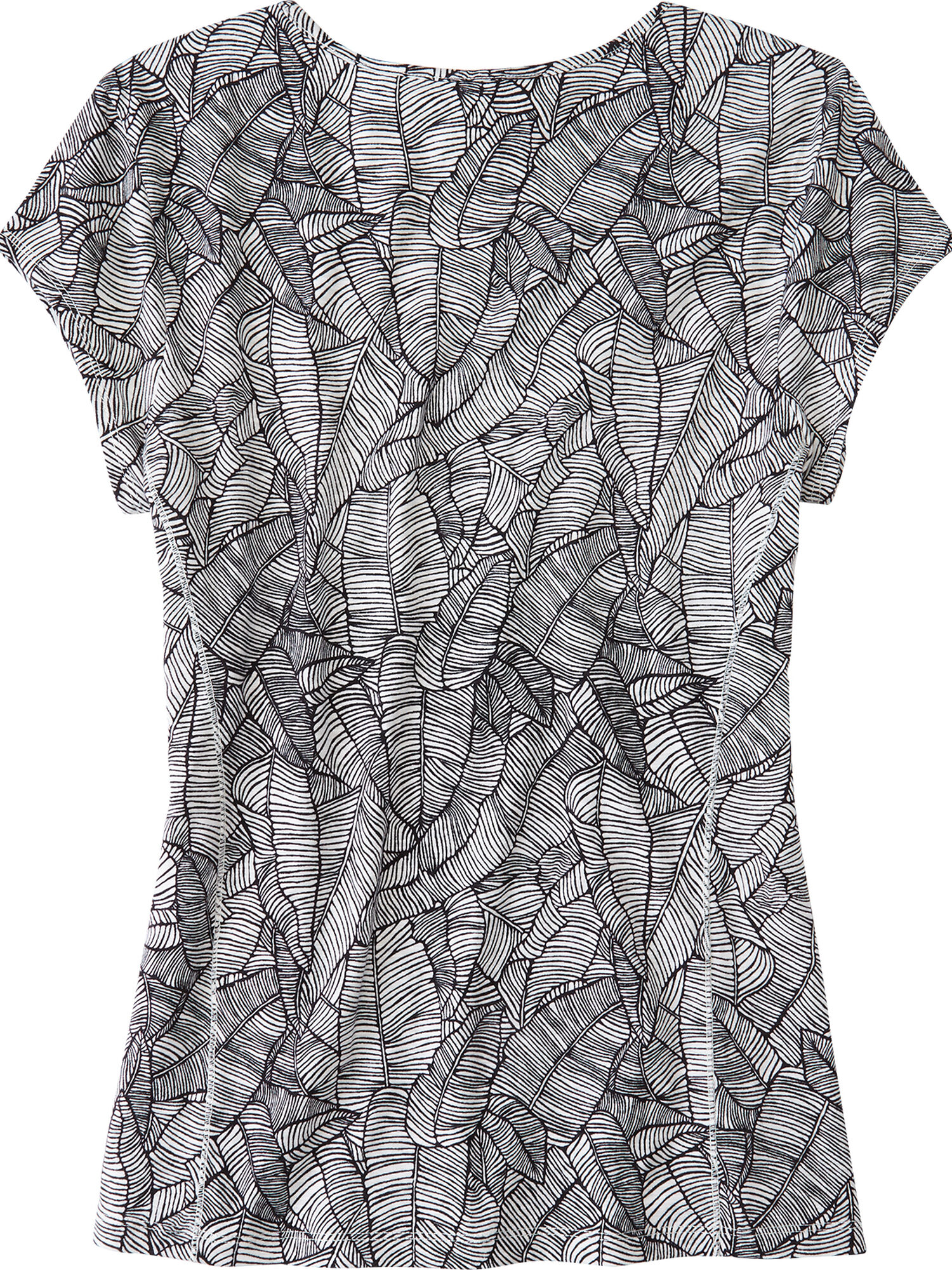 Henerala Short Sleeve Top - Linear Leaf, , original