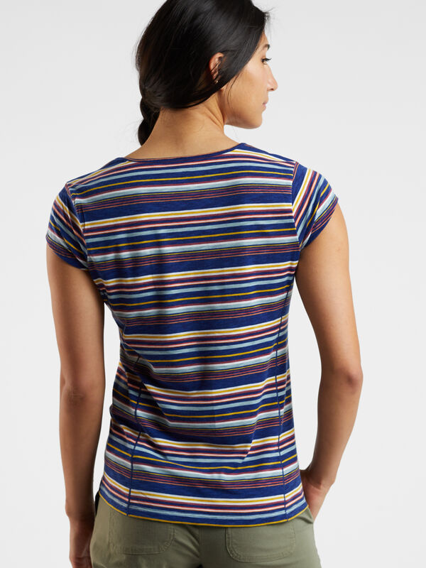 Henerala Short Sleeve Top - Fall Stripes, , original