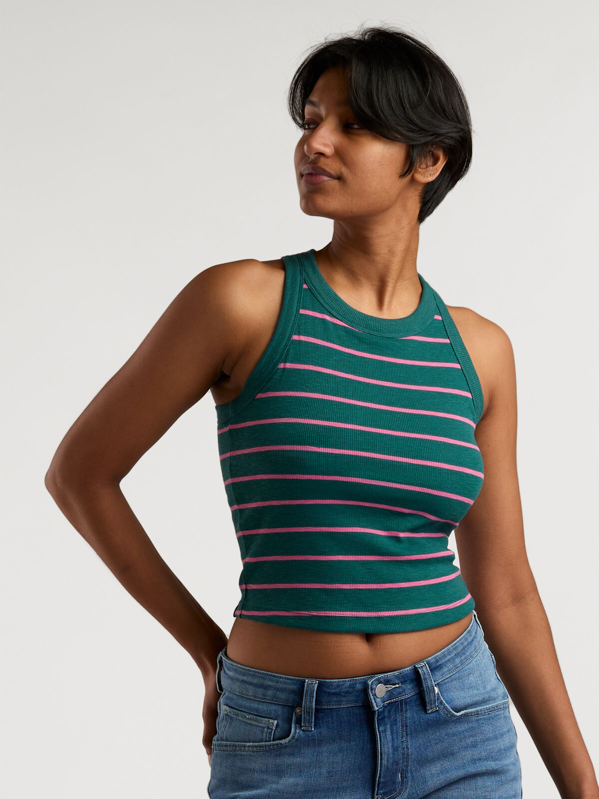トップス CLANE PILE FLARE TANK TOPS CLANE - パイル フレアショートトップス - PILE FLARE TANK TOPS