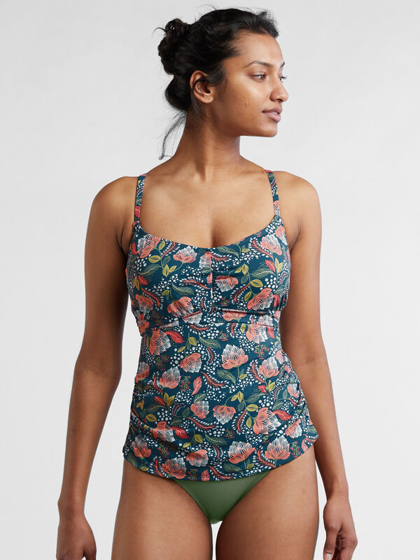 Tidal Rave Underwire Tankini Top - Keukenhof, , model