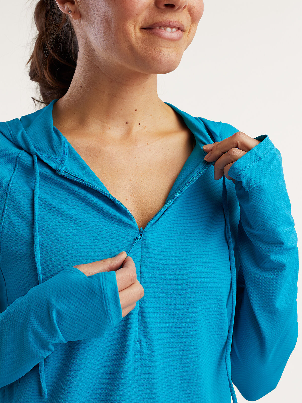 Women's Sunbuster 1/4 Zip Long Sleeve Hoodie | Title Nine