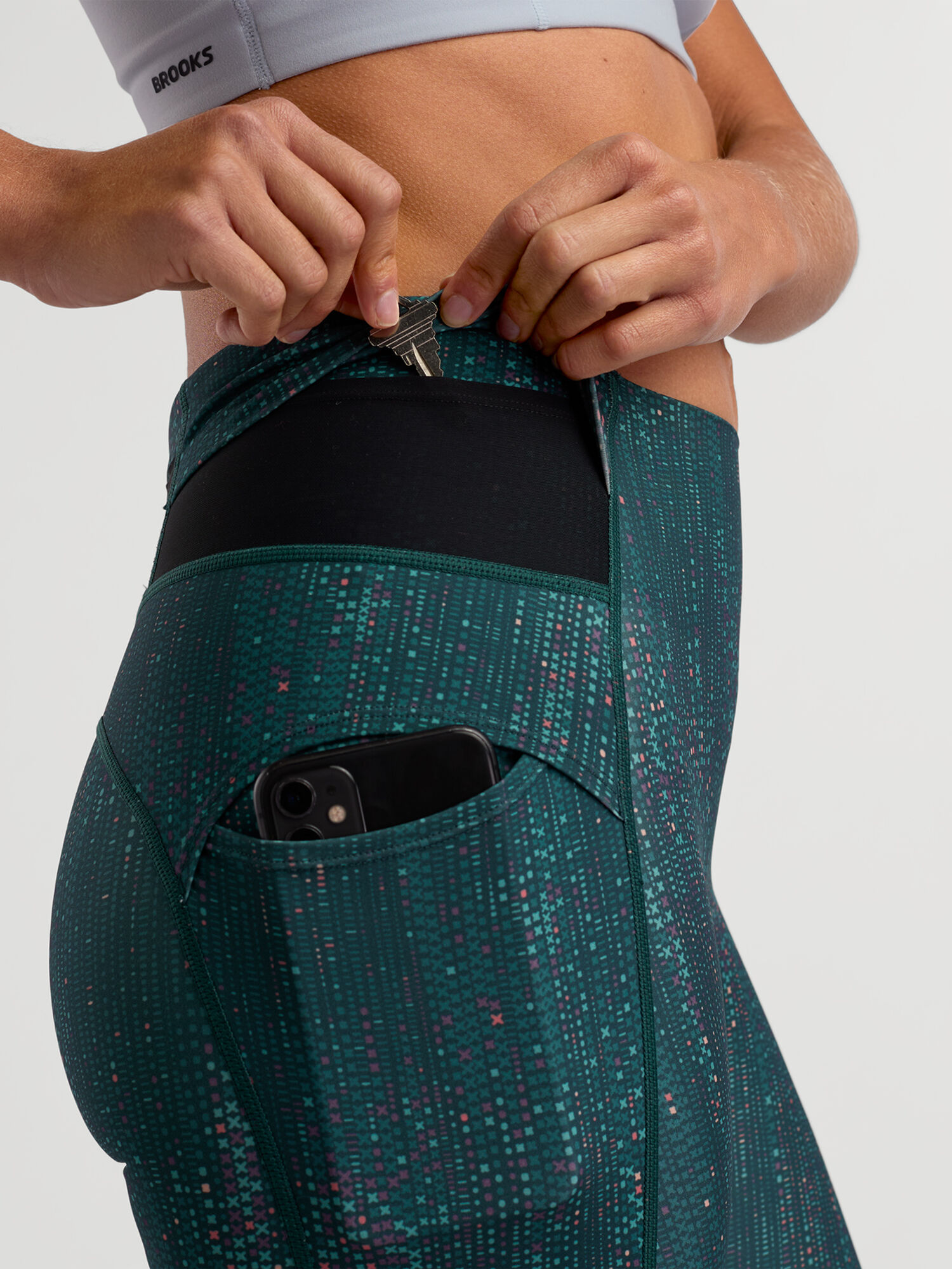 Power 7/8 Reflective Workout Leggings, , original