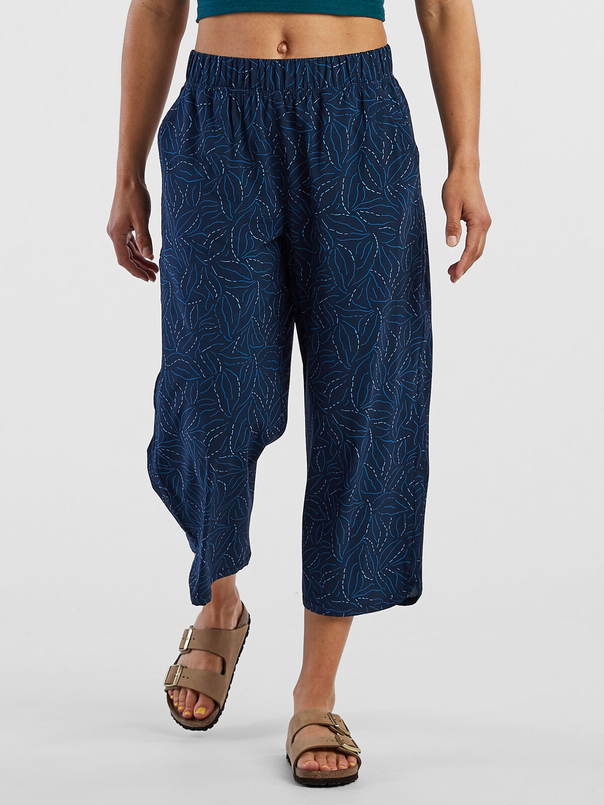 Wide Leg Crop Pants: Slaycation Midnight Petite