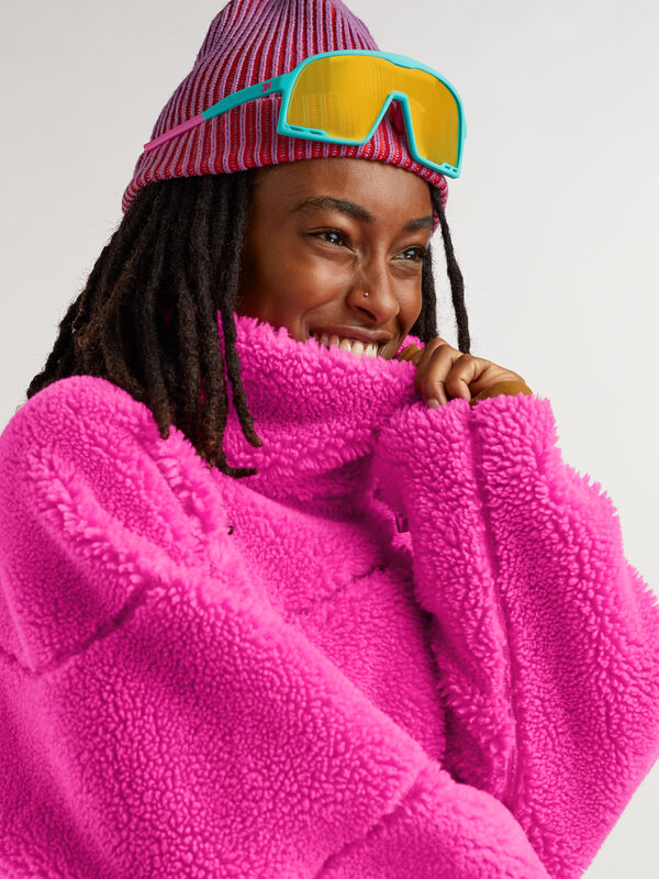 SENIQ Women’s Half Baked  Wool Blend Fleece Pullover