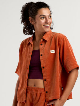 Picture Sesia Travel-Ready Short Sleeve Corduroy Shirt