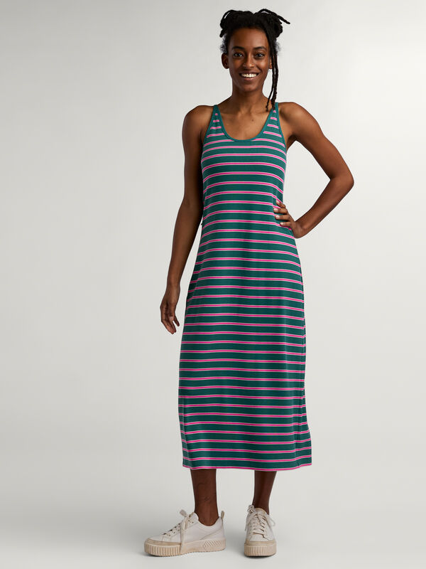 Women&rsquo;s Ribbed Midi Dress with Built-In Bra Headlands