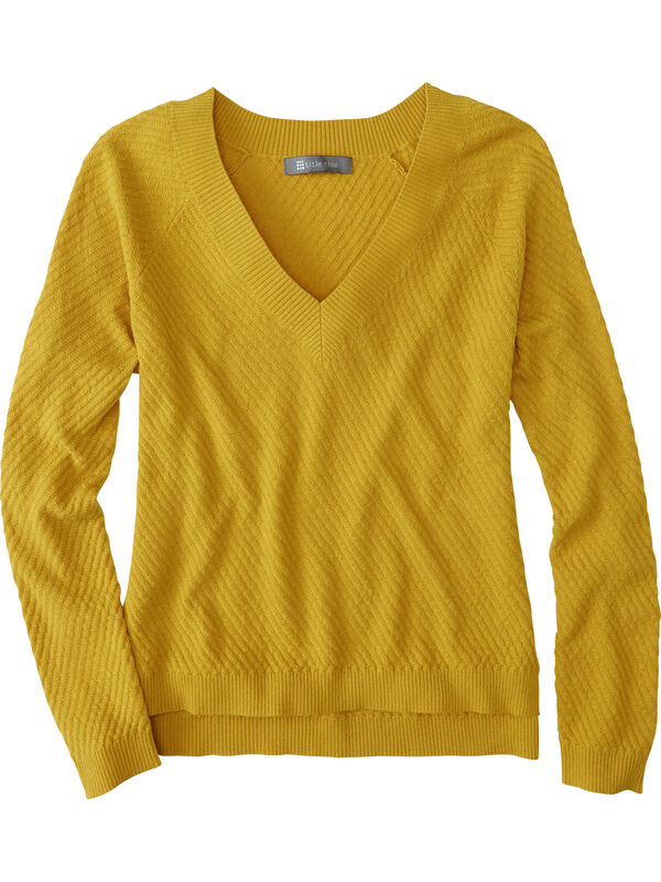99 V Neck Sweater - Textured, , original