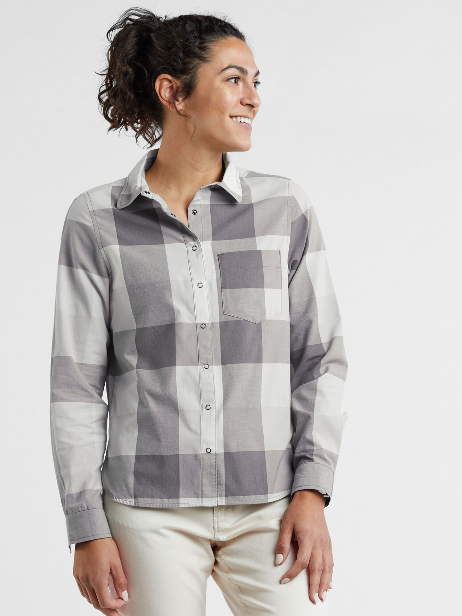 Blaze Snap Button Down Top, , original