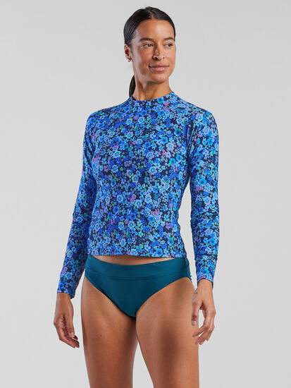 Aquatic Life Rash Guard - Clematis, , model