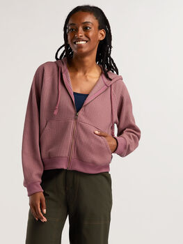 Toad&Co Women's Recycled Waffle Sweatshirt Bitterroot