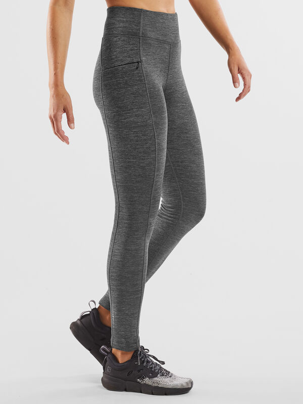 Crash Polartec® Fleece Lined Tights - Heathered Long, , original