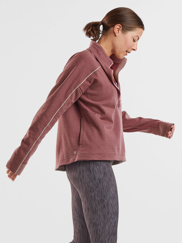 Warmup 1/4 Zip Fleece Sweatshirt, , original
