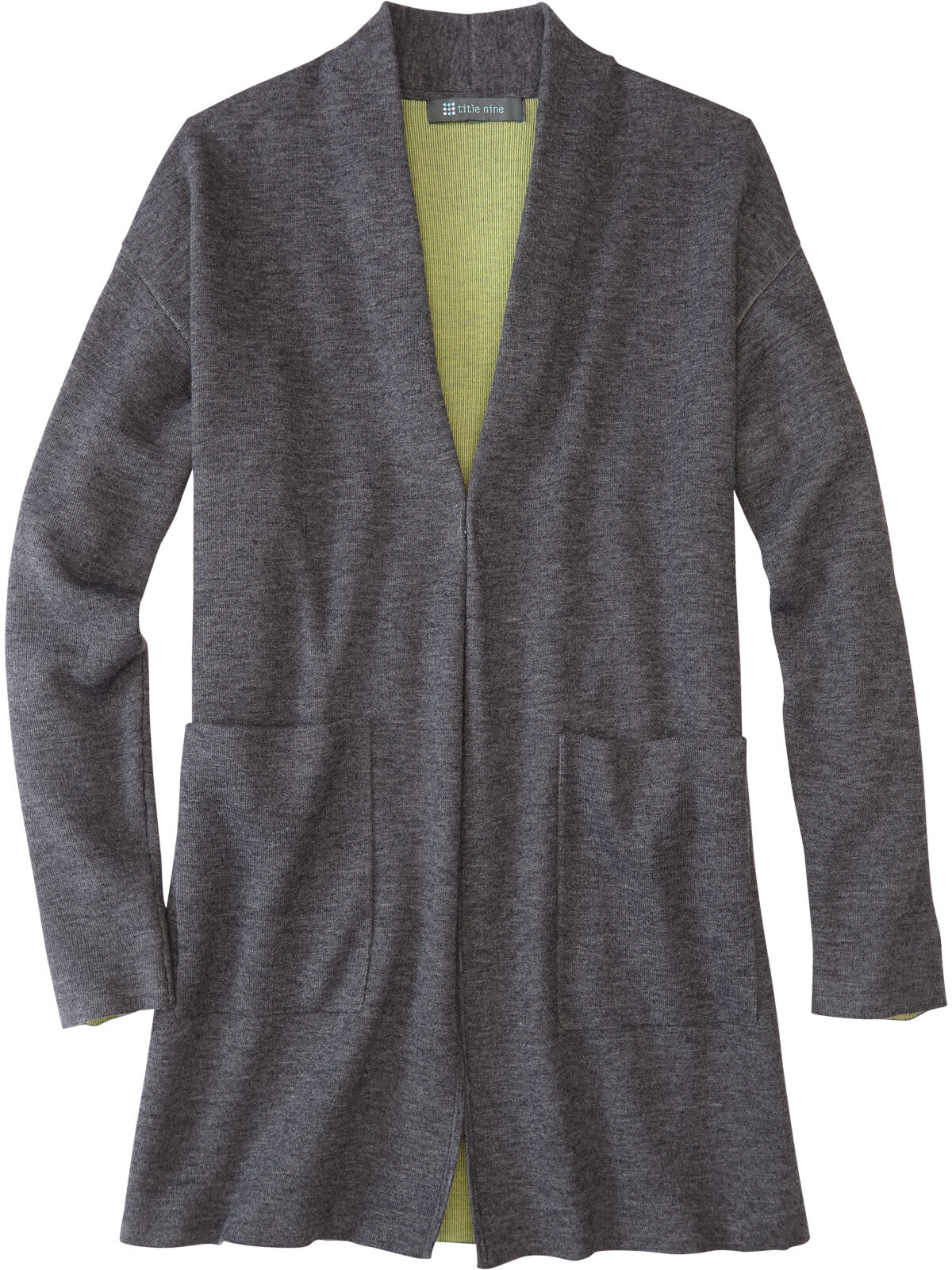 Open Front Cardigan with Pockets Svelte Title Nine