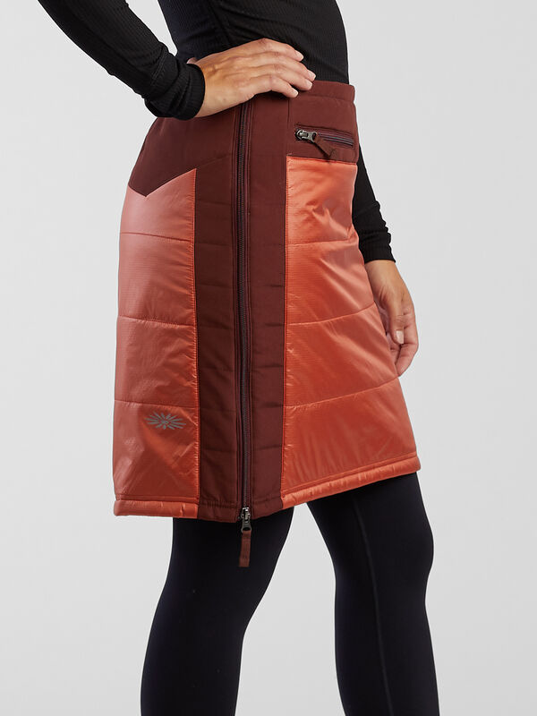 Bun Warmer Quilted Midi Skirt, , original