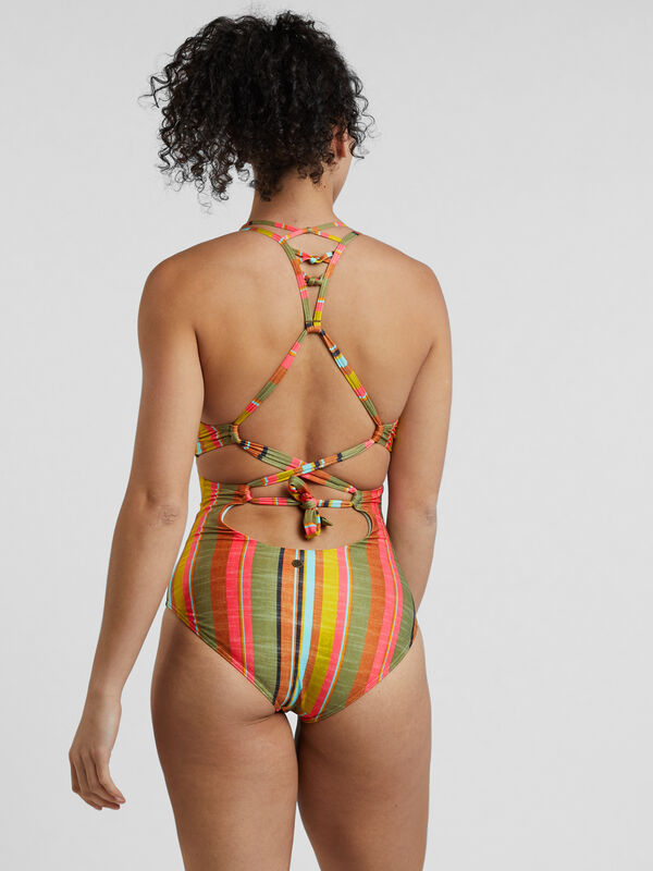 Fergusen One Piece Swimsuit - Cacti Soleil Stripe, , original