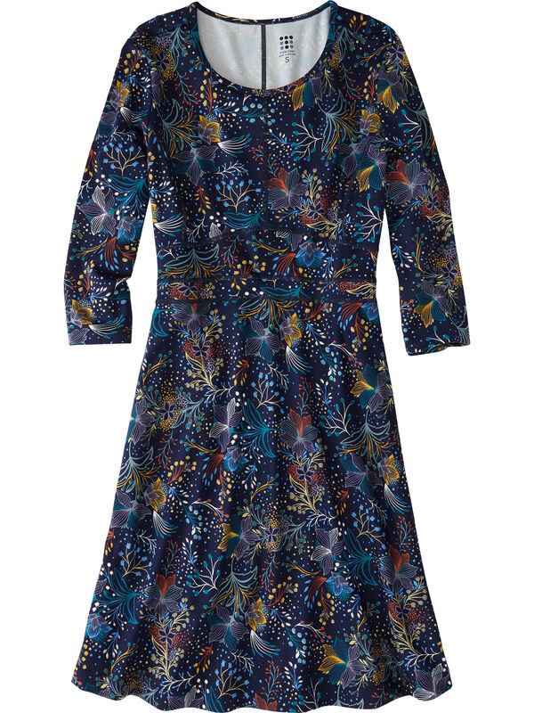 Dream 3/4 Sleeve Dress - Flora Fest, , original