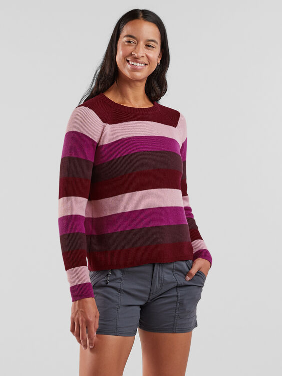 Crew Neck Sweater for Women: Offsite Striped | Title Nine