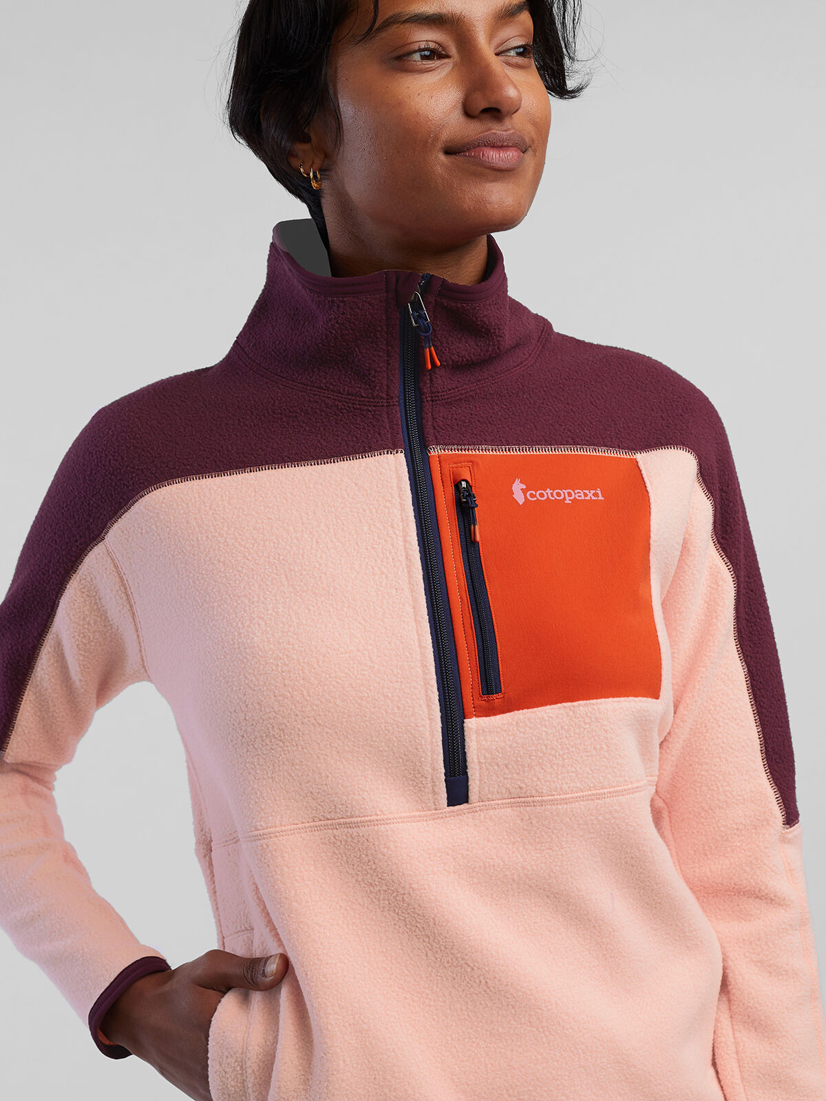 Pullover fleece jacket shop